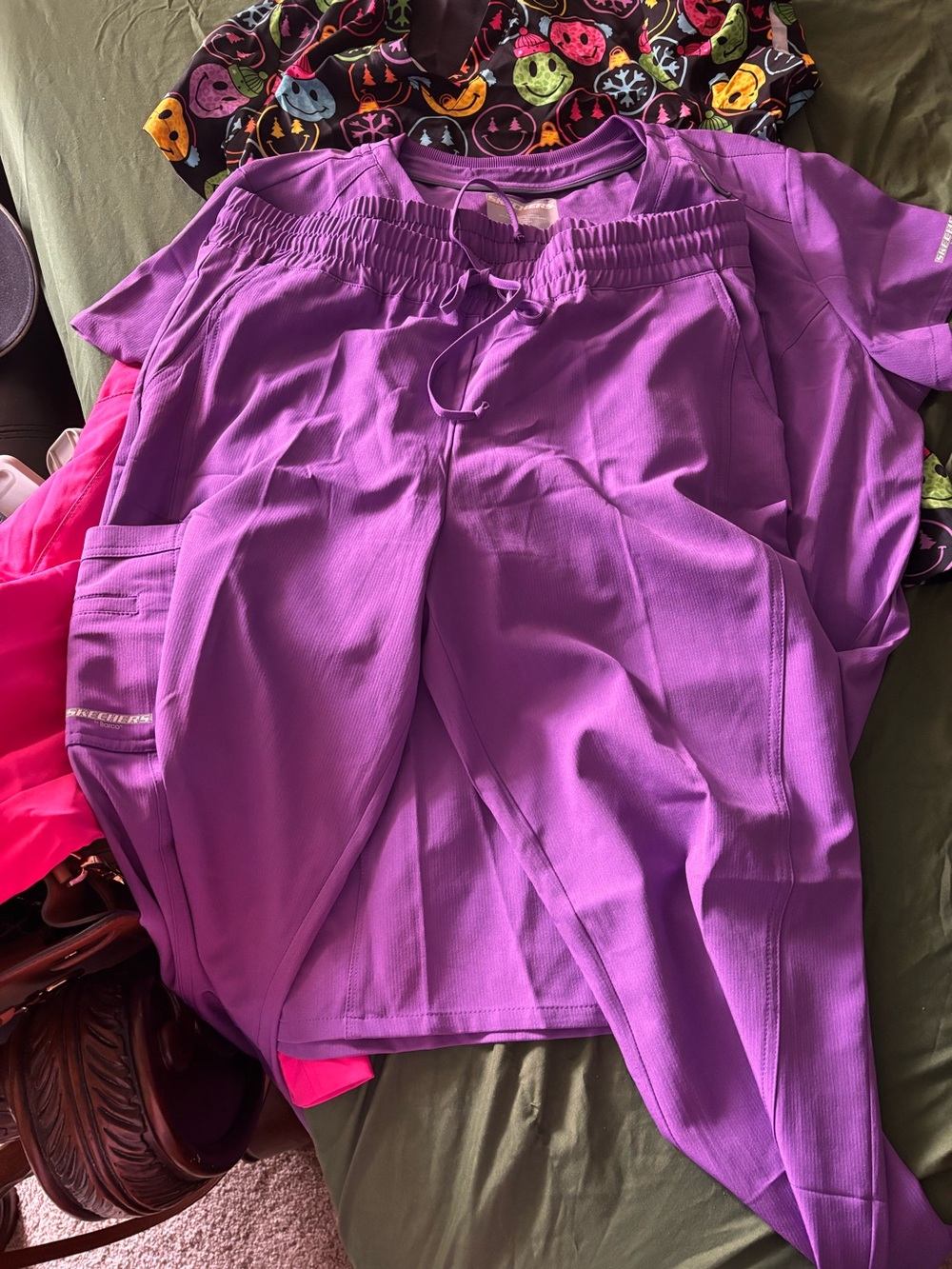 Vibrant Purple Medical Scrub Set